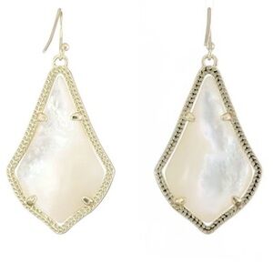 Kendra Scott Alex Rose Gold and White Mother of Pearl Earrings